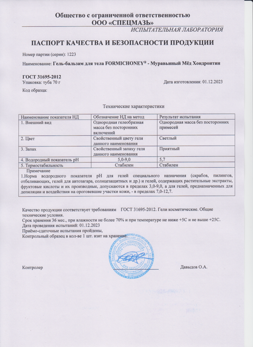 Паспорт №122023
